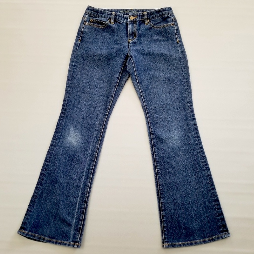 Michael Kors dark wash boot cut jeans size 2